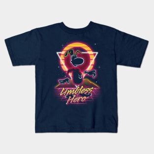 Retro Limbless Hero Kids T-Shirt